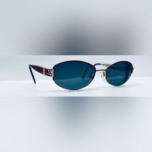 Zyloware Sophia Loren Red Gold Oval Sunglasses Frames Only